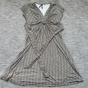 Used Seraphine Daisy Print Knot Front Maternity Dress sz US4